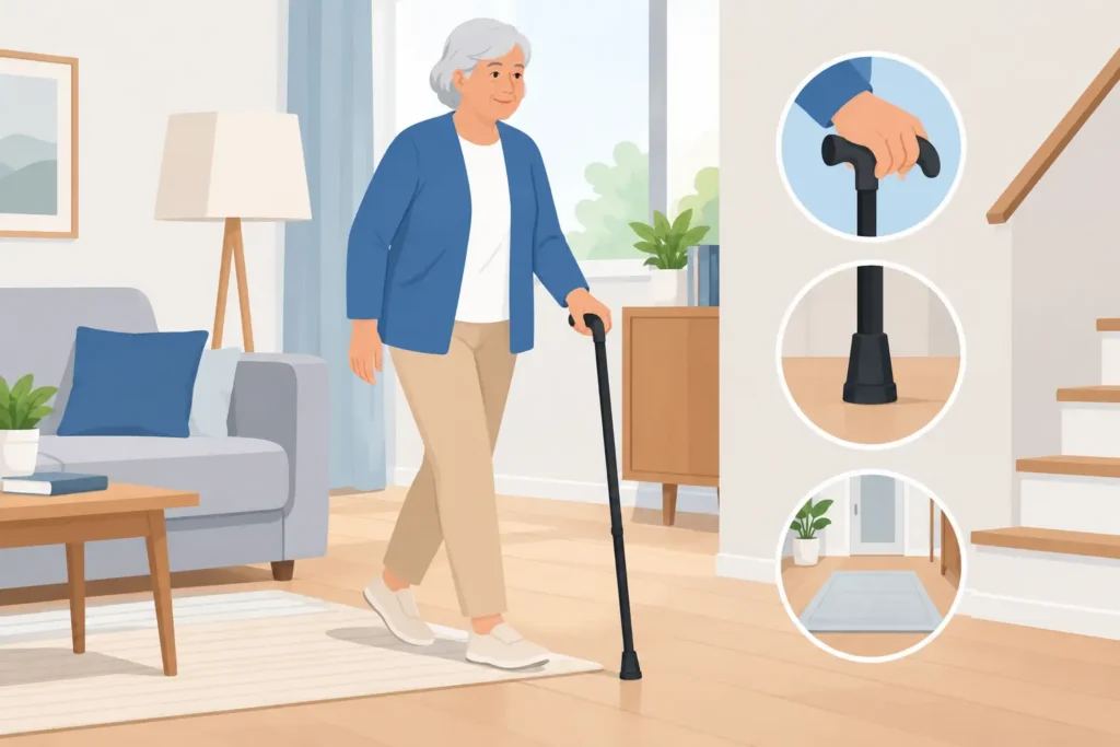 A Practical Guide to Safe Cane Use at Home