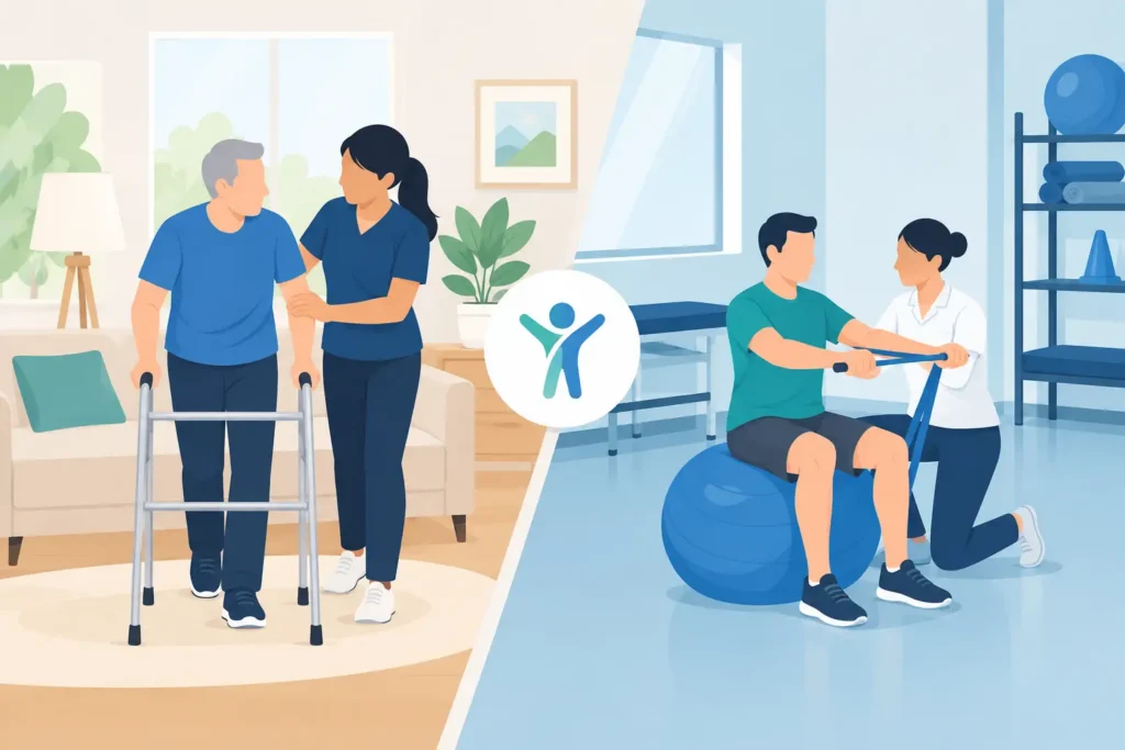 Homecare Versus Clinic Rehabilitation Choices